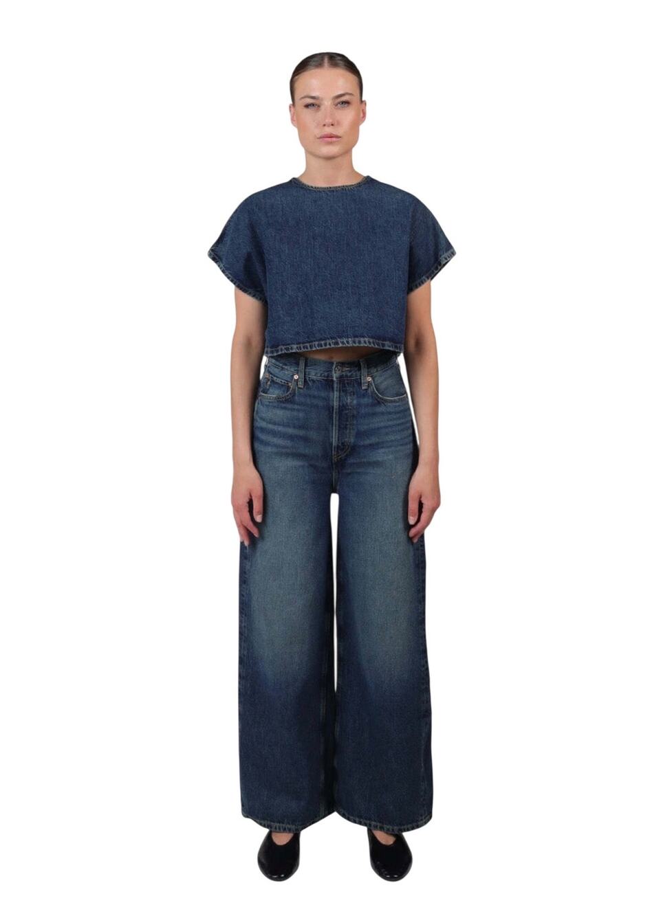 Anthropologie ETICA Jeans Marley Ultra High Rise Baggy in Terranea Size 31 NEW